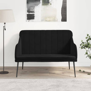 Bench Black 110X76x80 Cm Velvet