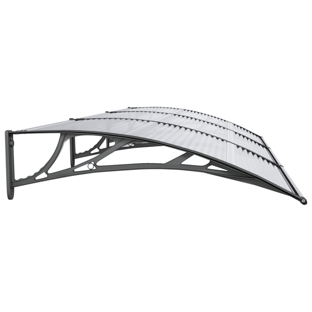 Door Canopy Black 300X100 Cm Polycarbonate