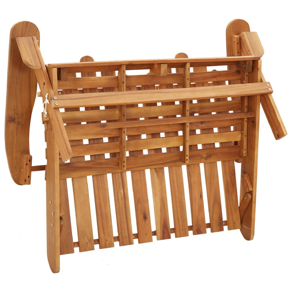 Adirondack Garden Bench 126 Cm Solid Wood Acacia