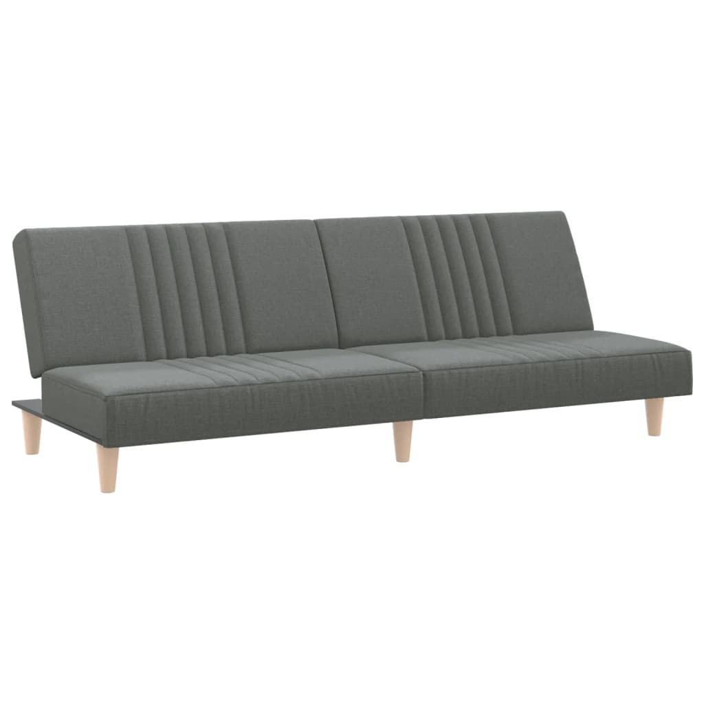 Sofa Bed Dark Grey Fabric