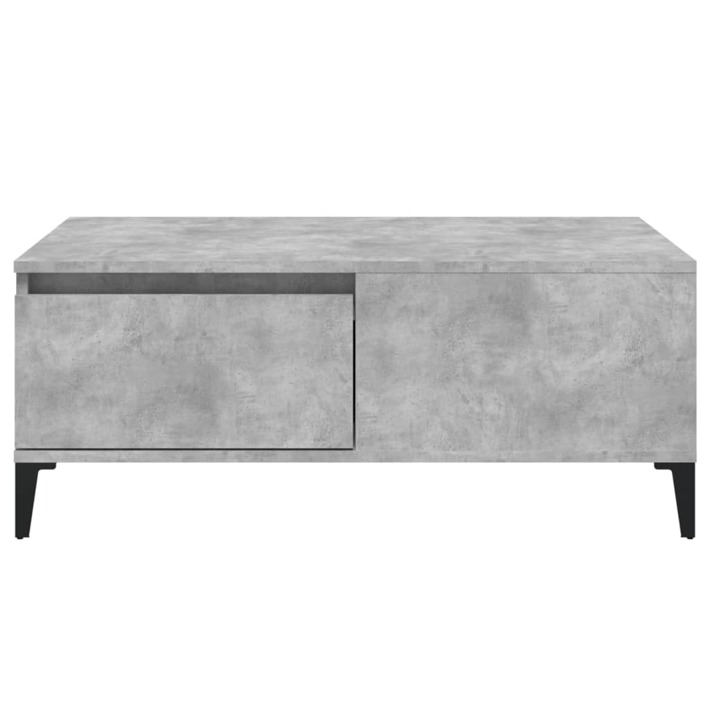 Coffee Table Concrete Grey 90X50x36.5 Cm Engineered Wood