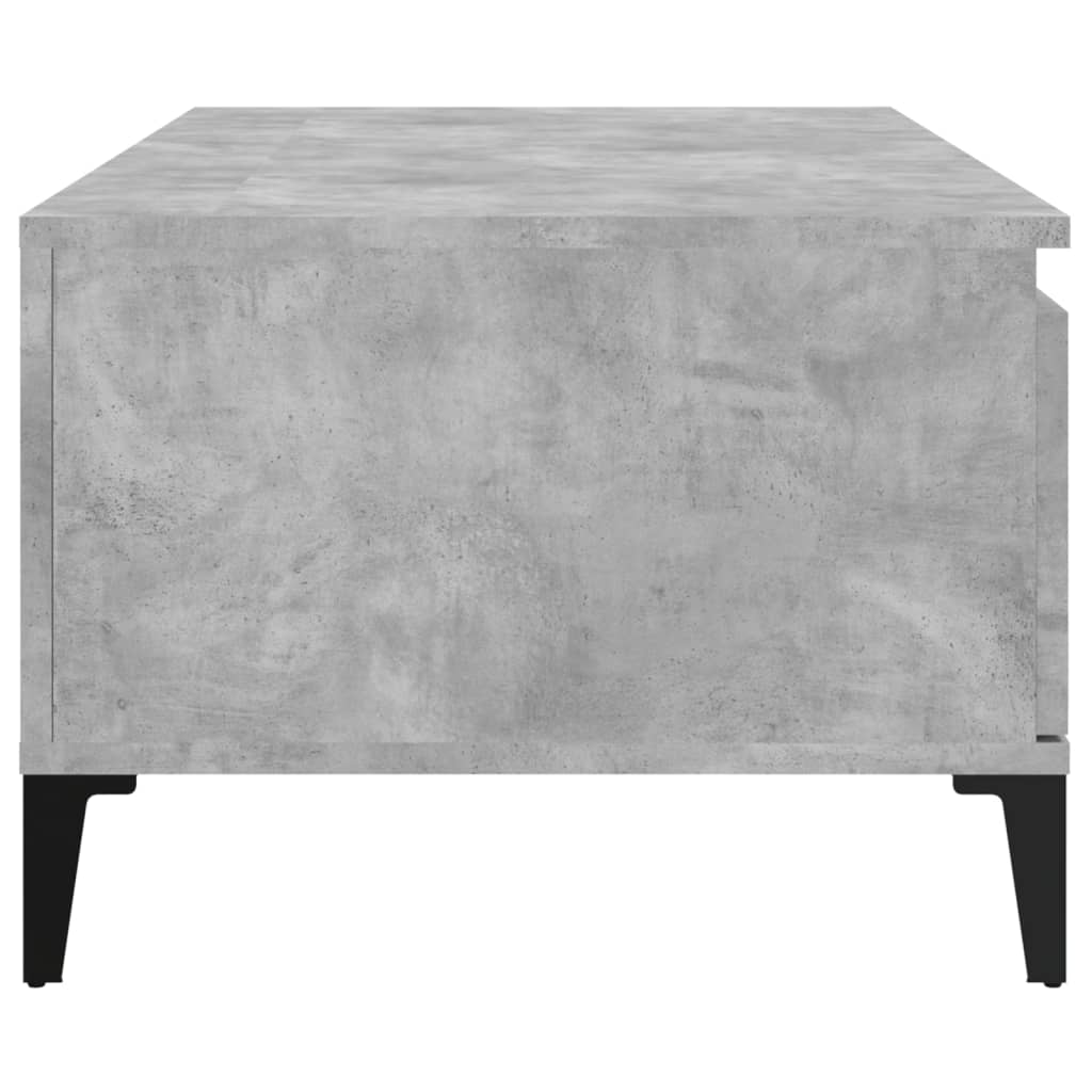 Coffee Table Concrete Grey 90X50x36.5 Cm Engineered Wood