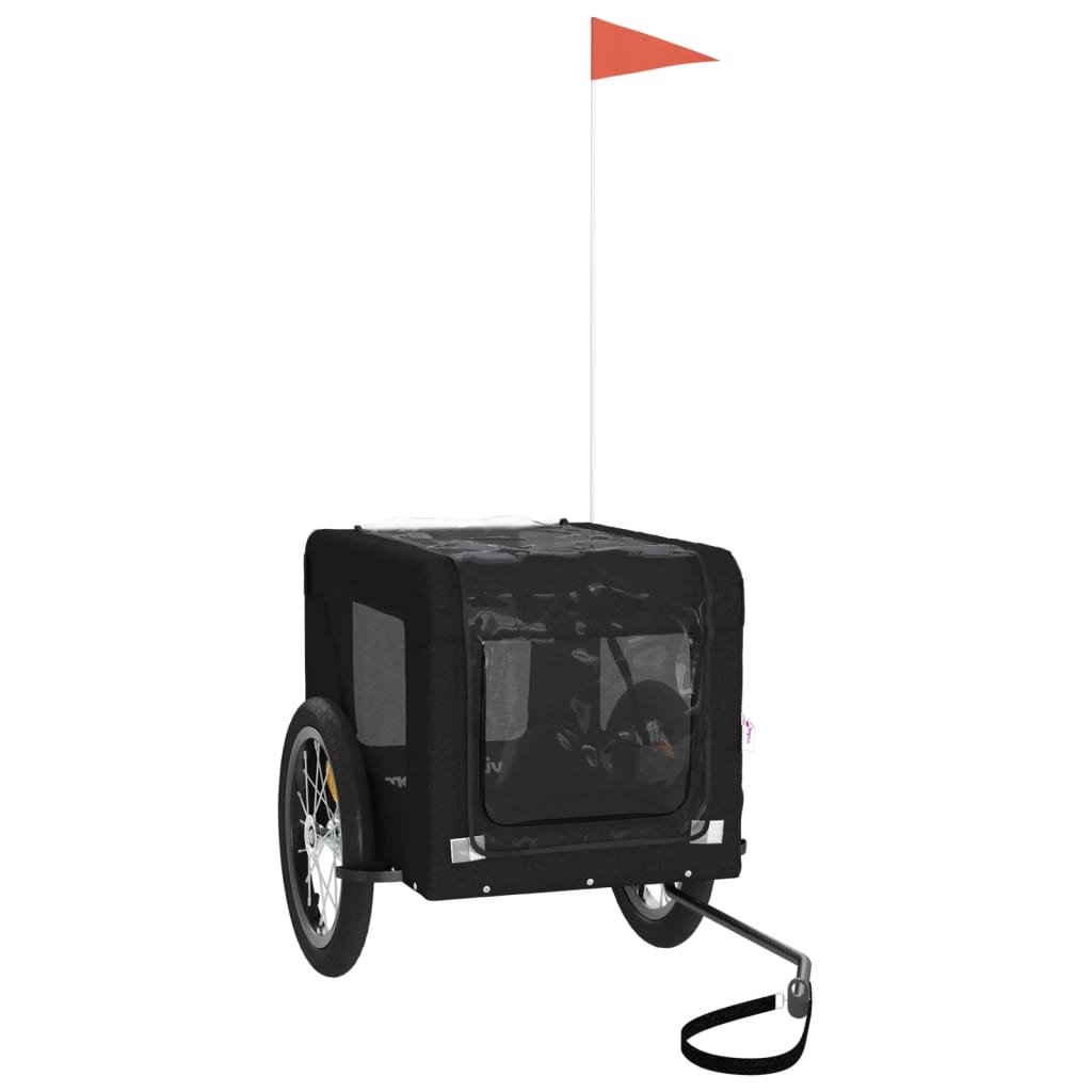 Pet Bike Trailer Black Oxford Fabric&Iron