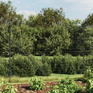 Wire Mesh Fence With Spike Anchors Anthracite 1.4X10