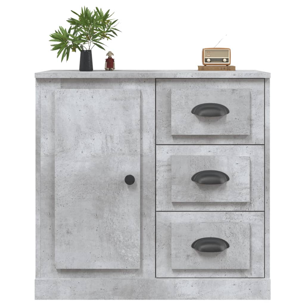 Sideboard Concrete Grey 70X35.5X67.5 Cm Engineered Wood