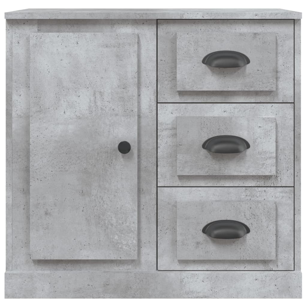 Sideboard Concrete Grey 70X35.5X67.5 Cm Engineered Wood