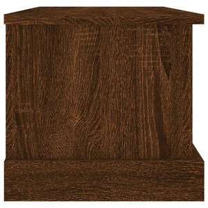 Storage Box Brown Oak 50X30x28 Cm Engineered Wood