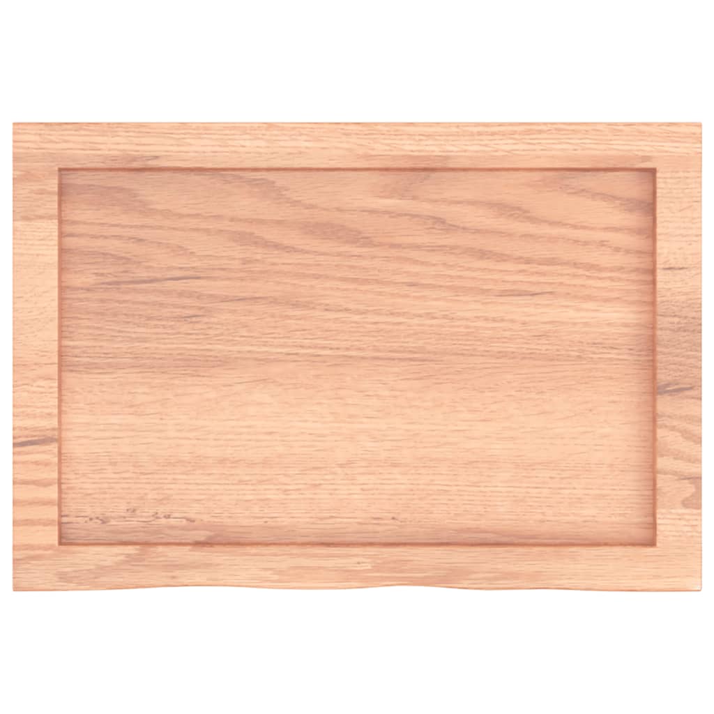 Wall Shelf Light Brown 60X40x(2-4) Cm Treated Solid Wood Oak