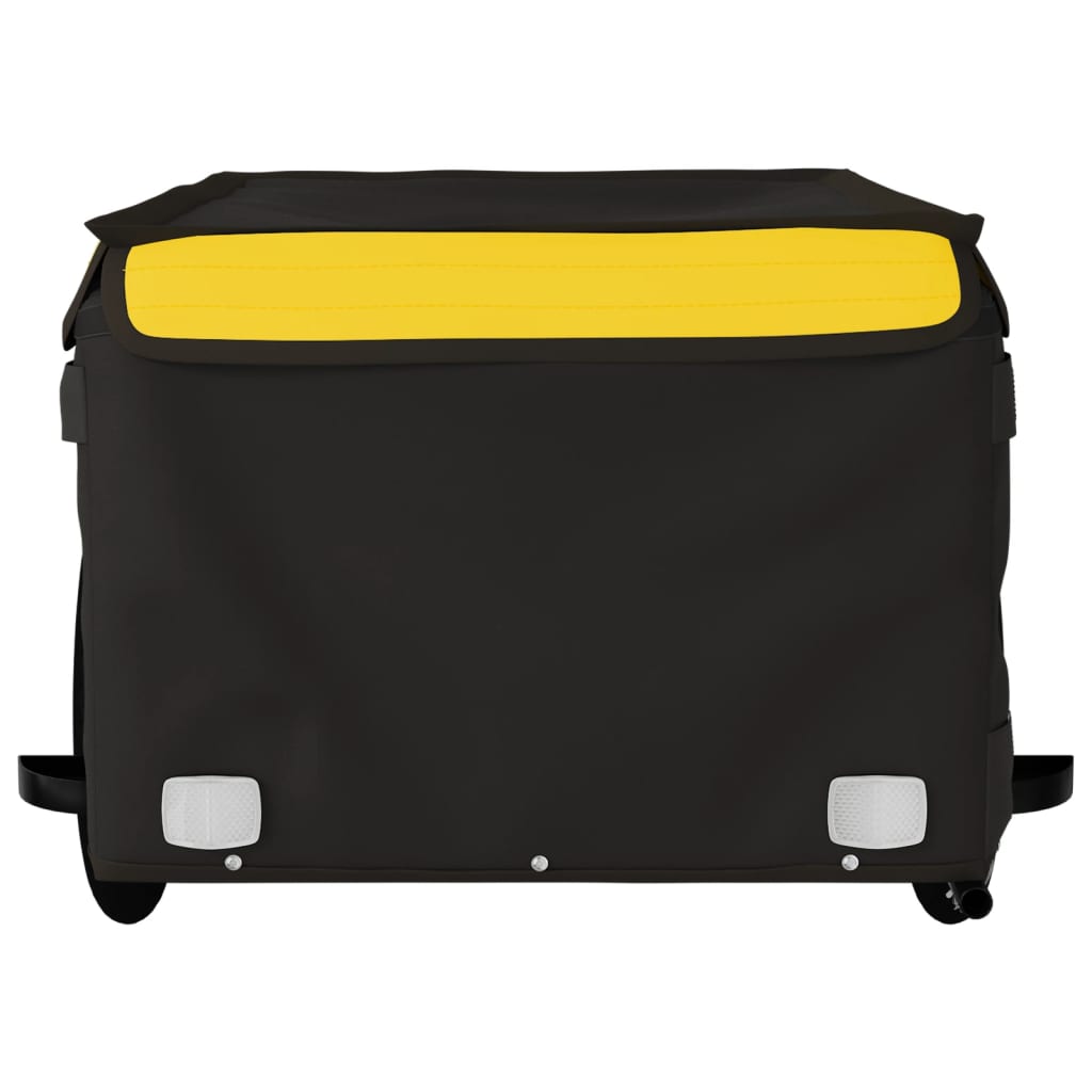 Bike Trailer Black And Yellow 45 Kg Iron