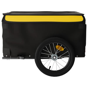 Bike Trailer Black And Yellow 45 Kg Iron