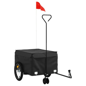 Bike Trailer Black 45 Kg Iron