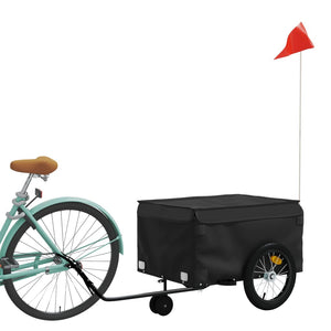 Bike Trailer Black 45 Kg Iron