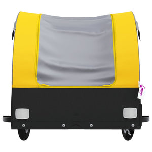 Bike Trailer Black And Yellow 45 Kg Iron