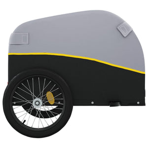 Bike Trailer Black And Yellow 45 Kg Iron