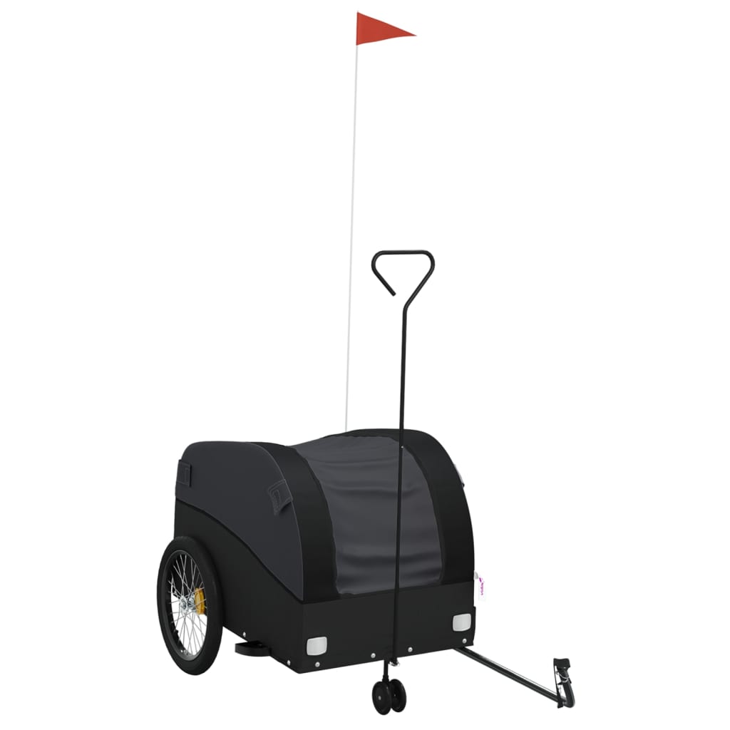 Bike Trailer Black 45 Kg Iron