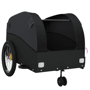 Bike Trailer Black 45 Kg Iron