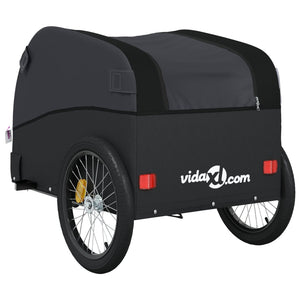 Bike Trailer Black 45 Kg Iron