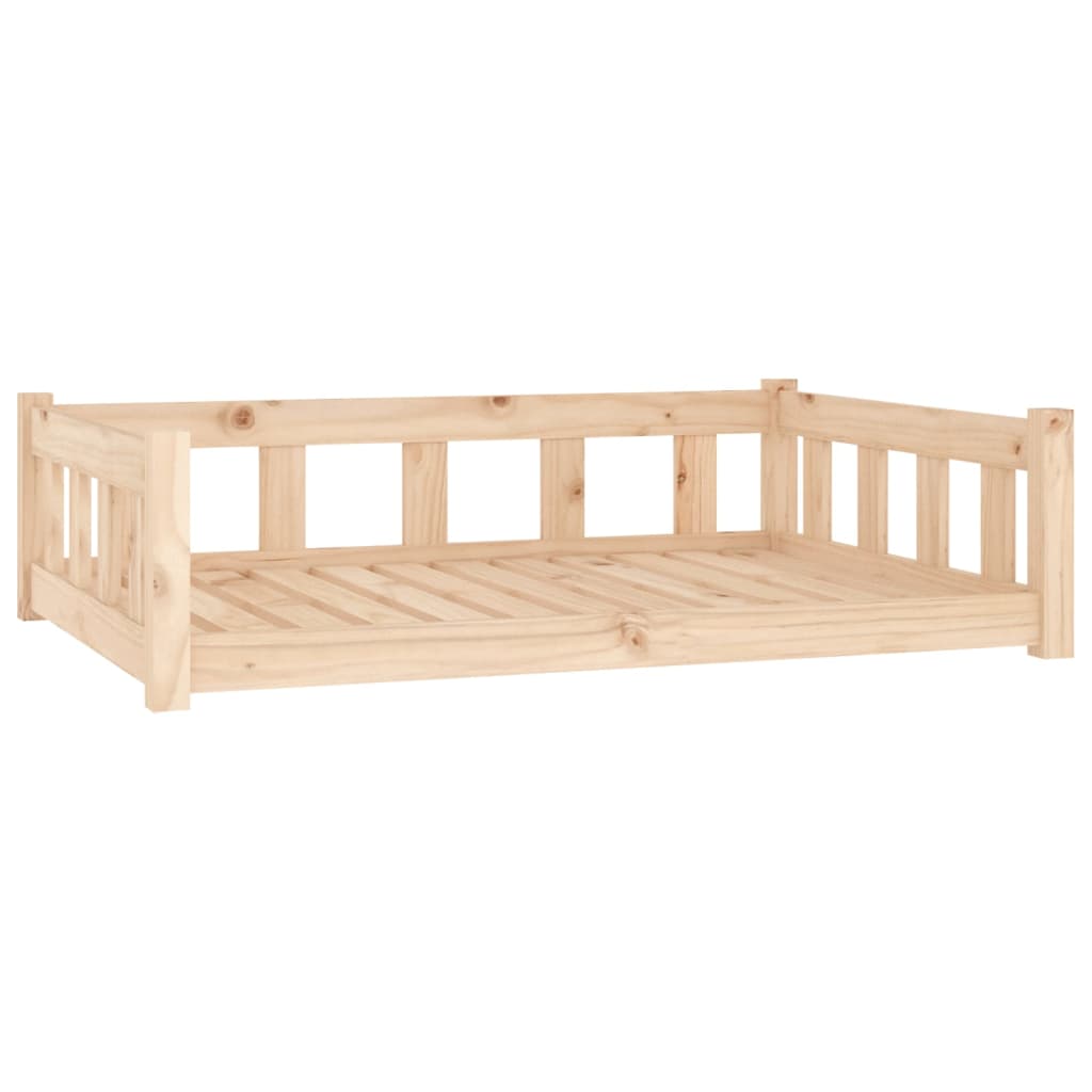 Dog Bed 105.5X75.5X28 Cm Solid Wood Pine