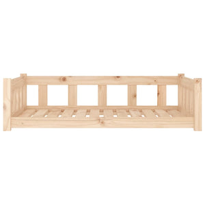 Dog Bed 105.5X75.5X28 Cm Solid Wood Pine