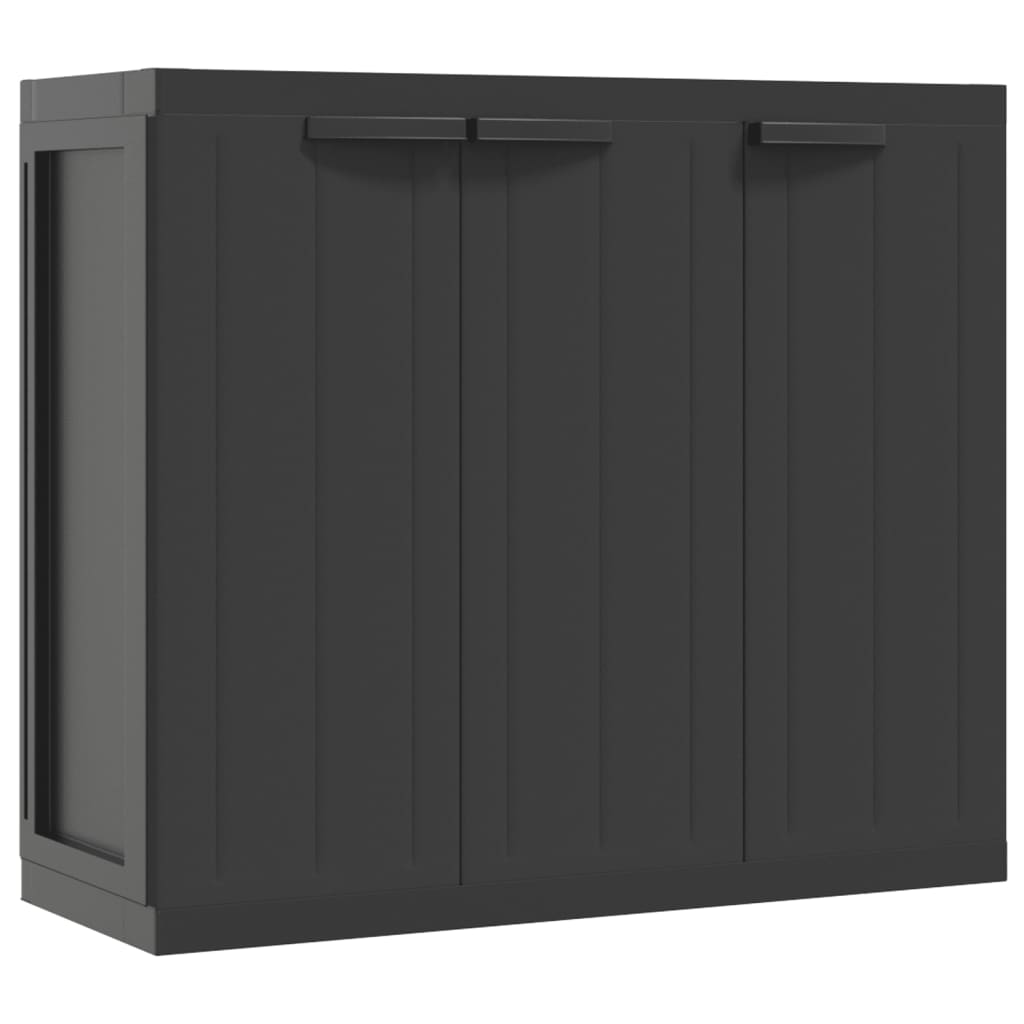 Outdoor Storage Cabinet Black 97X37x85 Cm Pp