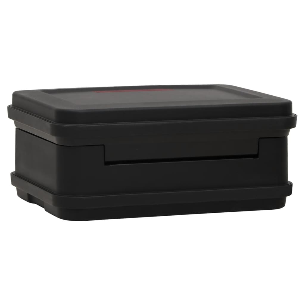 Safe Box Black 38X32.5X16.5 Cm Polypropylene