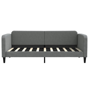 Day Bed Dark Grey 92X187 Cm Single Size Fabric