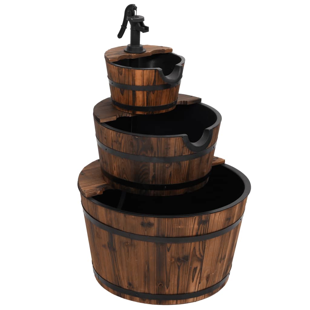 Water Fountain With Pump Solid Wood Fir