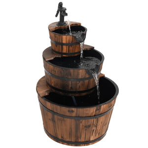 Water Fountain With Pump Solid Wood Fir