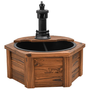 Water Fountain With Pump 57X57x53 Cm Solid Wood Fir