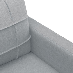 3-Seater Sofa Light Grey 180 Cm Fabric