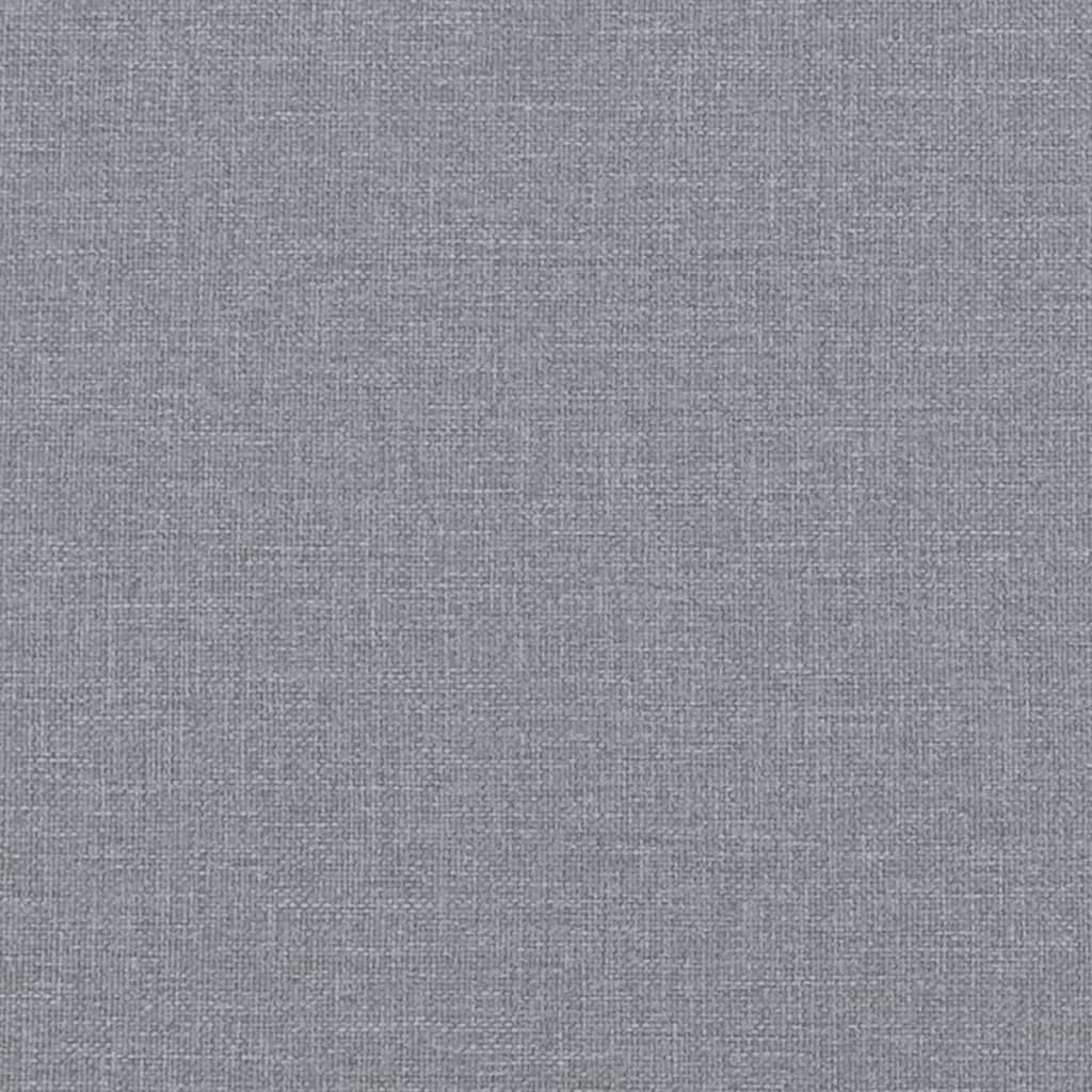 3-Seater Sofa Light Grey 180 Cm Fabric