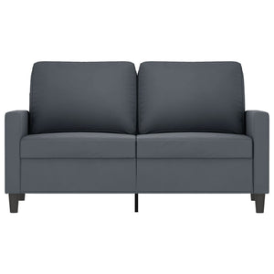 2-Seater Sofa Dark Grey 120 Cm Velvet