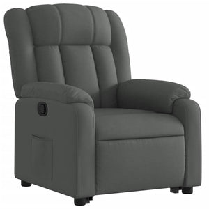 Stand Up Massage Recliner Chair Dark Grey Fabric