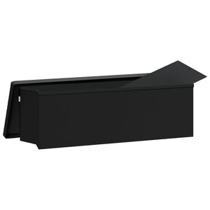 Storage Bench Foldable Black Pvc