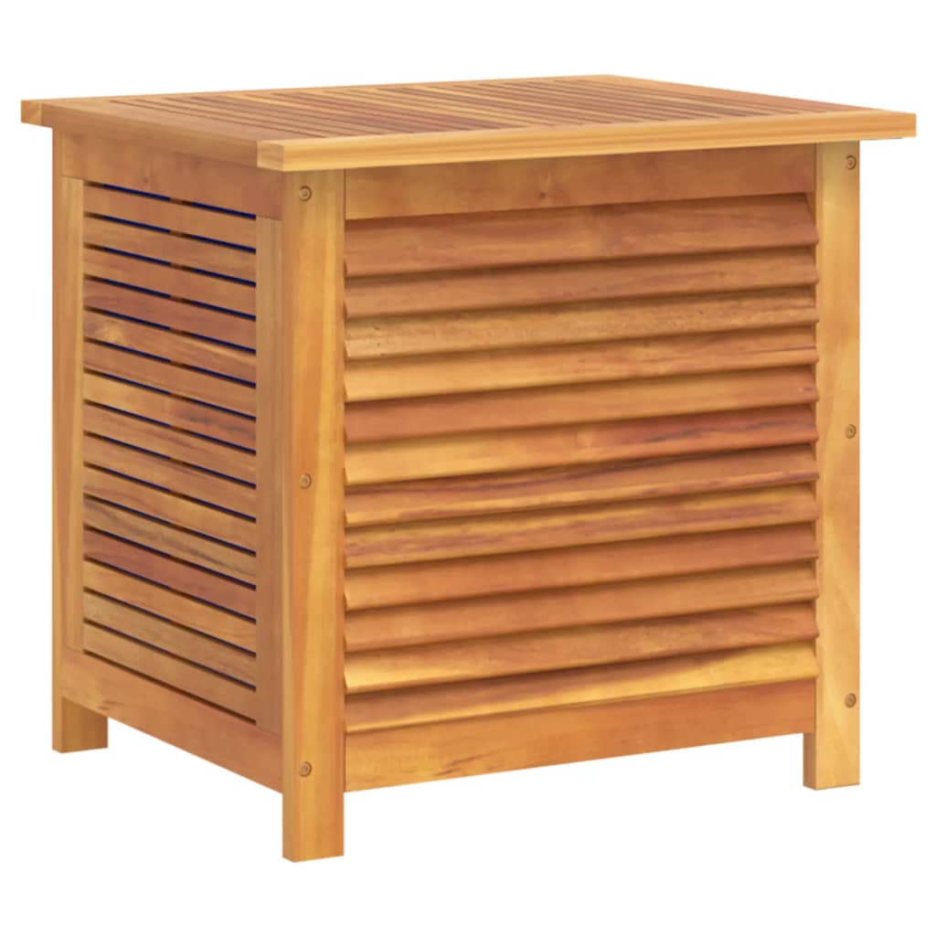 Garden Storage Box With Louver 60X50x56 Cm Solid Wood Acacia