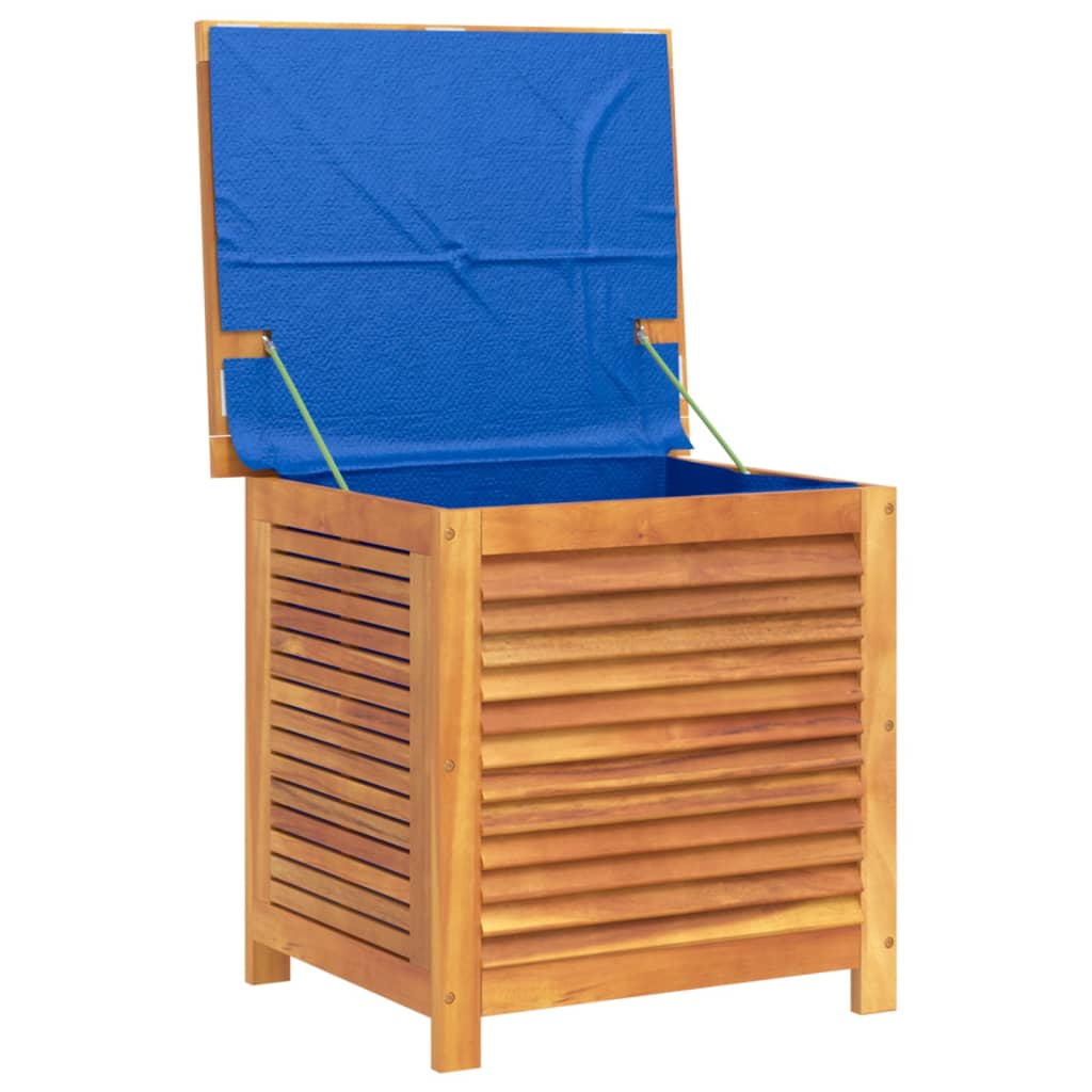 Garden Storage Box With Louver 60X50x56 Cm Solid Wood Acacia