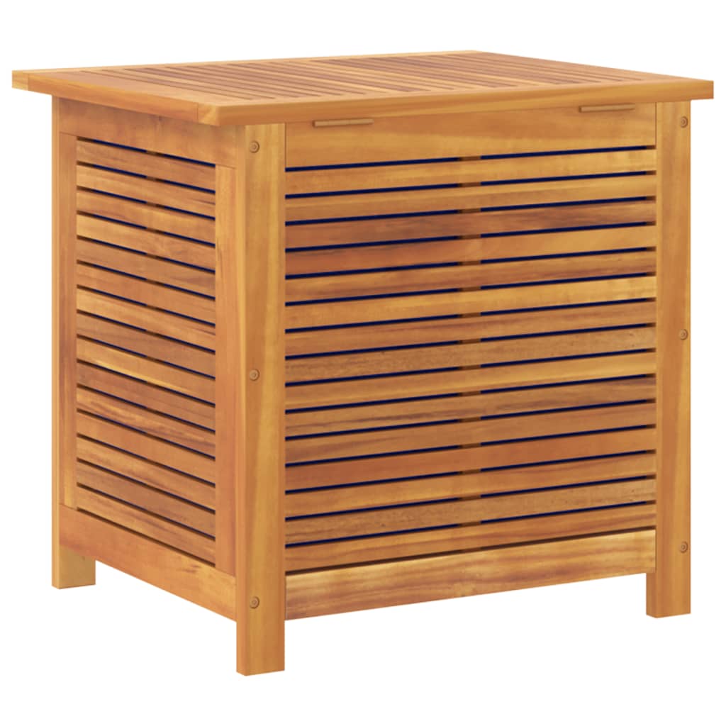 Garden Storage Box With Louver 60X50x56 Cm Solid Wood Acacia
