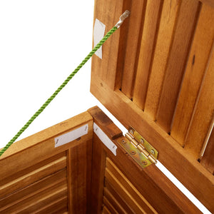 Garden Storage Box With Louver 60X50x56 Cm Solid Wood Acacia