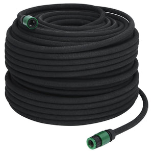 Garden Soaker Hose Black 0.6" 100 M Rubber