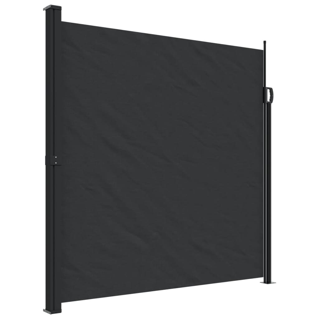 Retractable Side Awning Black 200X500 Cm