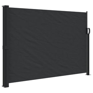 Retractable Side Awning Black 140X600 Cm