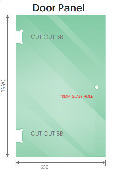 120X110cm Corner Frameless Shower Screen With White Brackets And Ss Hinges Square Double Pull Handle