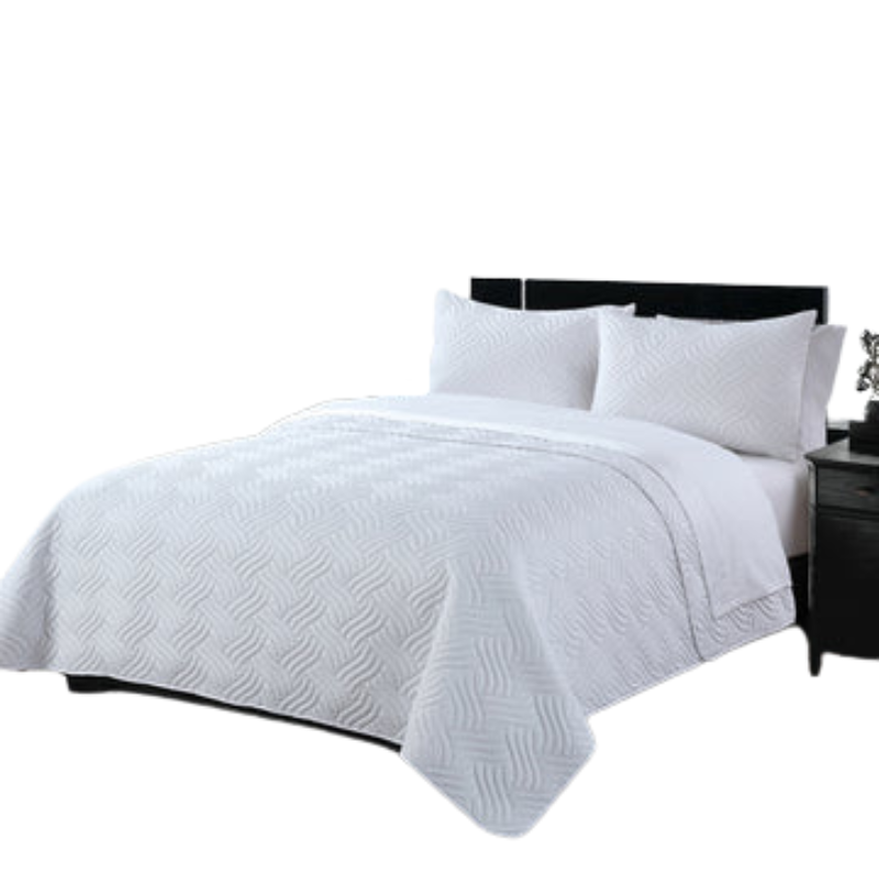 3 Piece Embossed Comforter Set King