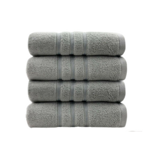 Amor Classic Dobby Stripe Super Soft Premium Cotton Face Washer 4 Pcs 650Gsm