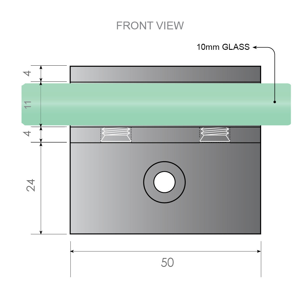 120X120cm Corner Frameless Shower Screen With White Brackets And Brass Hinges Round Knob Handle