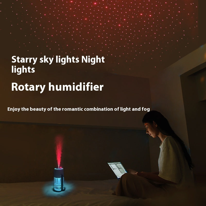 Projection Starry Sky Top Ambient Light Humidifier Portable Car Home Usb Spray