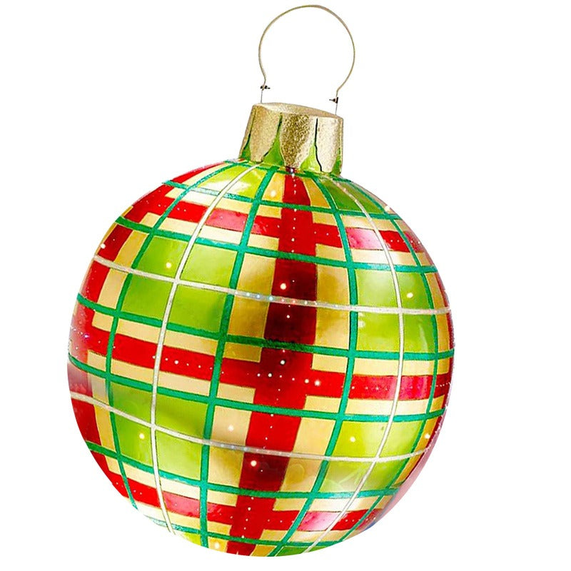 Giant Christmas Ornament Ball Outdoor Pvc 60Cm Inflatable Bauble