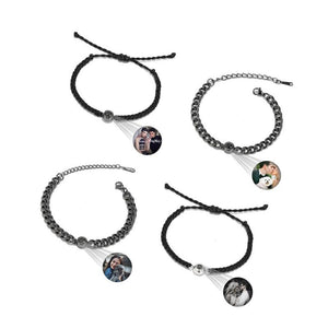 Customized Photo Projection Bracelet For Couples Families Friends And Pets