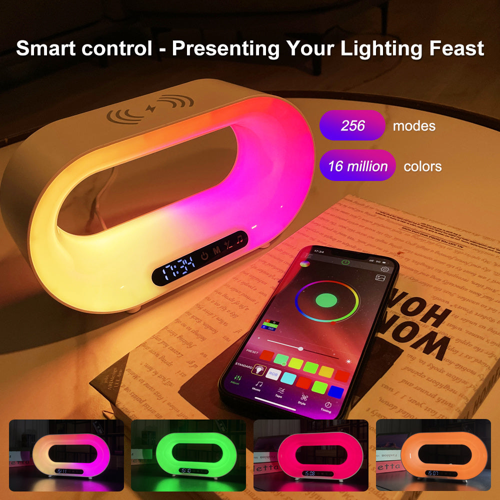 Multi Function 3 In 1 Led Night Light App Control Rgb Atmosphere Desk Lamp