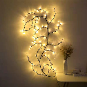 Christmas Garland Light Flexible Diy Willow Vine Branch Xmas Led For Wall Party Decor